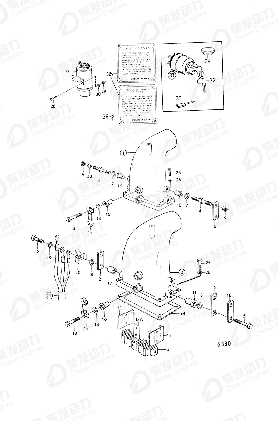 VOLVO Insulating plate 468770 Drawing